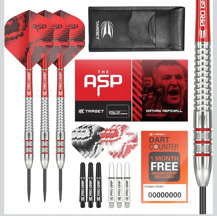 Target Darts Nathan Aspinall 23 gr. zestaw rzutek ze stali wolframowej