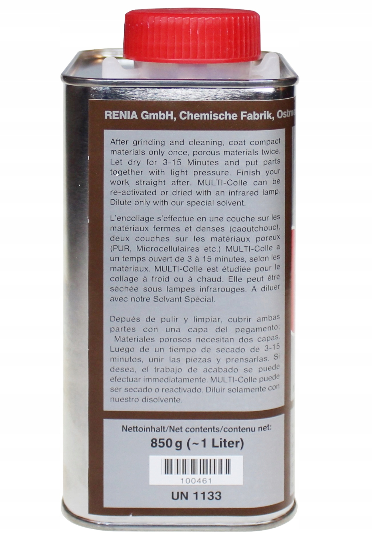 KLEJ RENIA MULTI-Colle POLICHLOROPRENOWY 0,85kg 1L Producent Inny