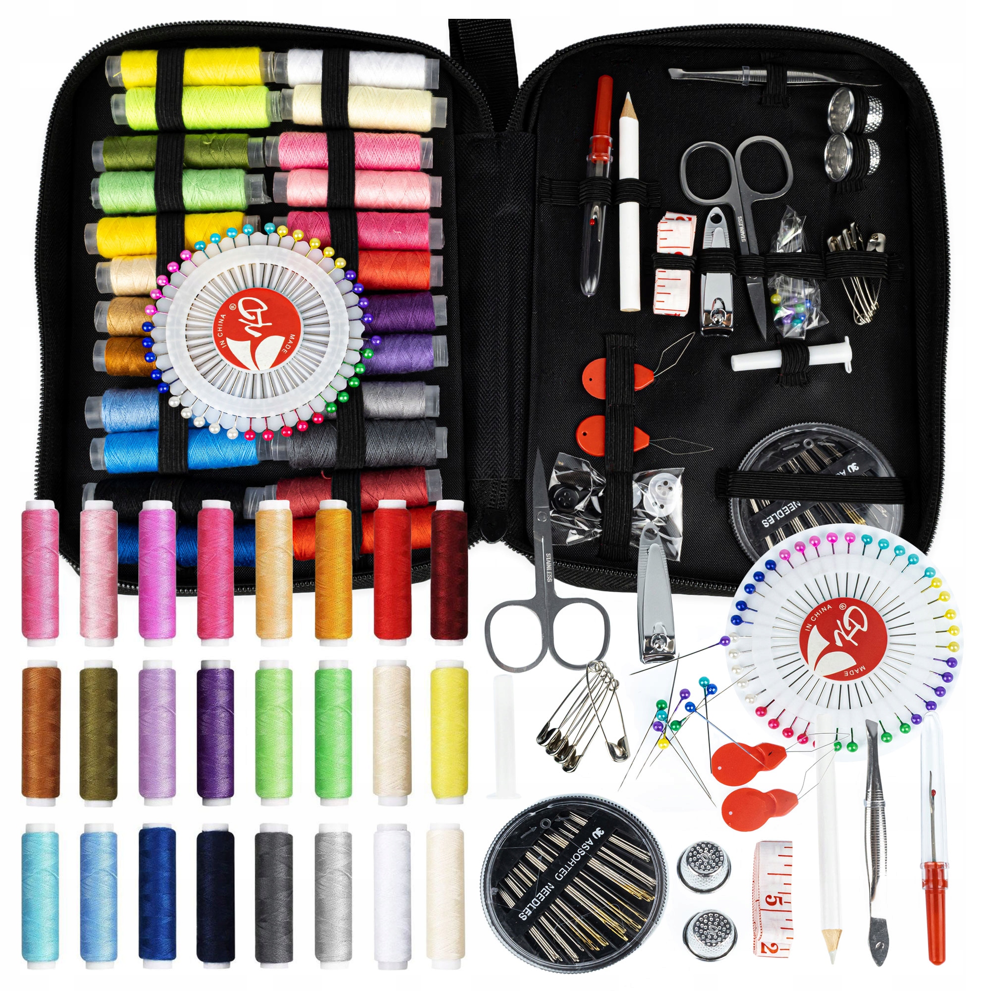 Krejčovská sada na šití jehly Nitky Pomůcka