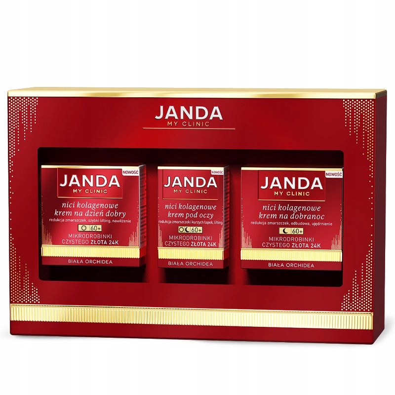 Janda My Clinic Zestaw prezentowy Nici kolagenowe 60+