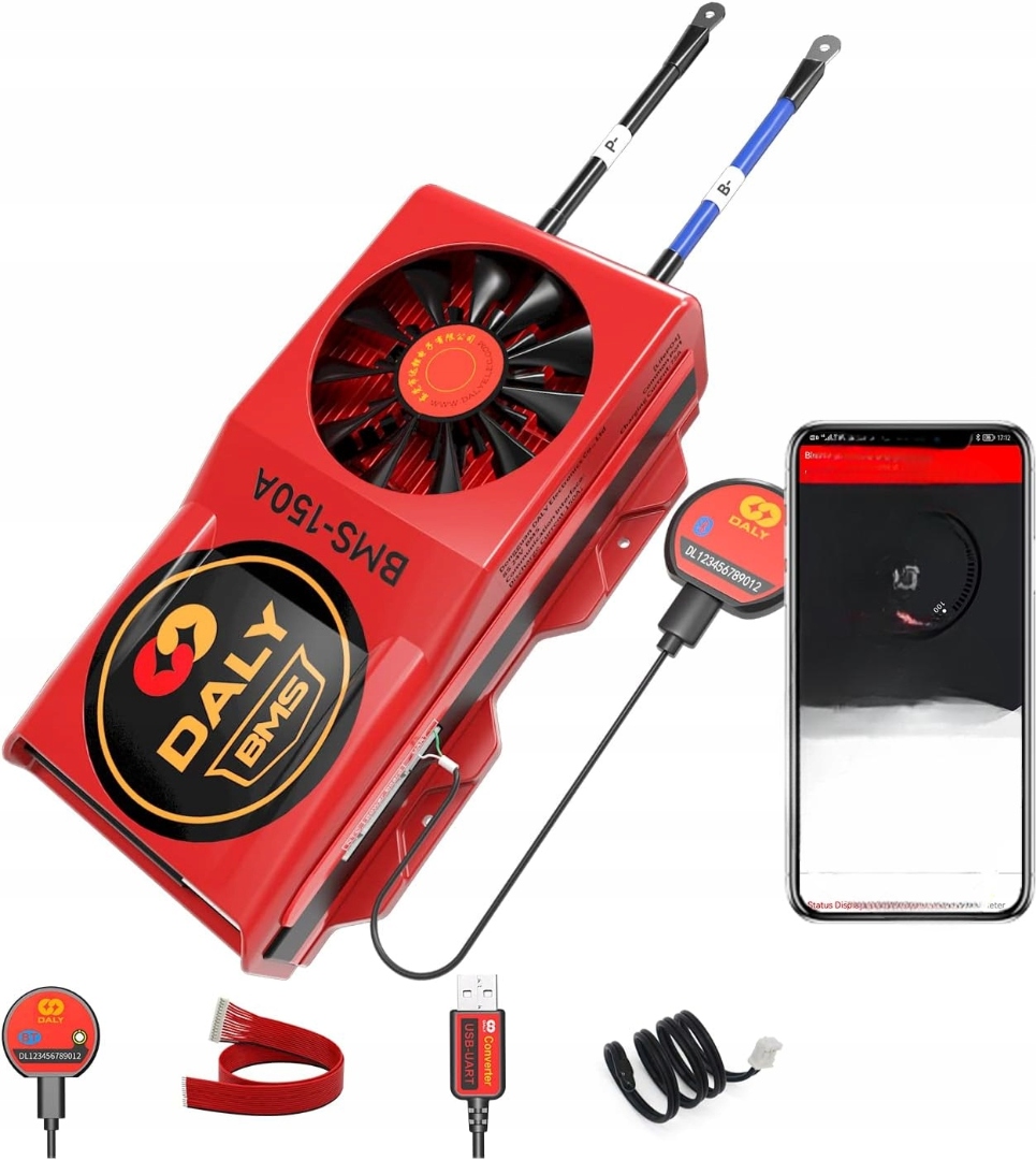 Modul Balancér Ovladač Bms Monitor Napětí Pro Baterie Daly 24V 150A