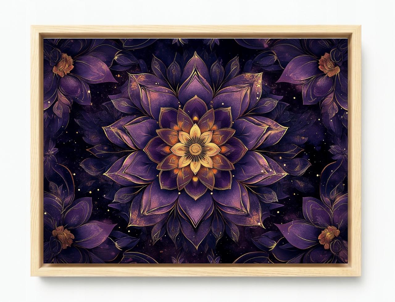 Obraz Rama American Box Mandala Harmonia Zen Meditácia Energia Kvet 80x60