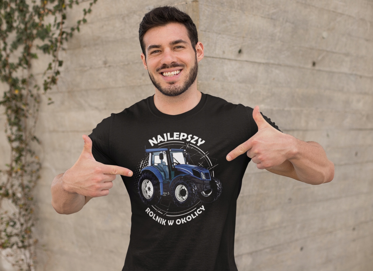 KOSZULKA MĘSKA T-SHIRT CIĄGNIK TRAKTOR RÓŻNE WZORY Rozmiar XL