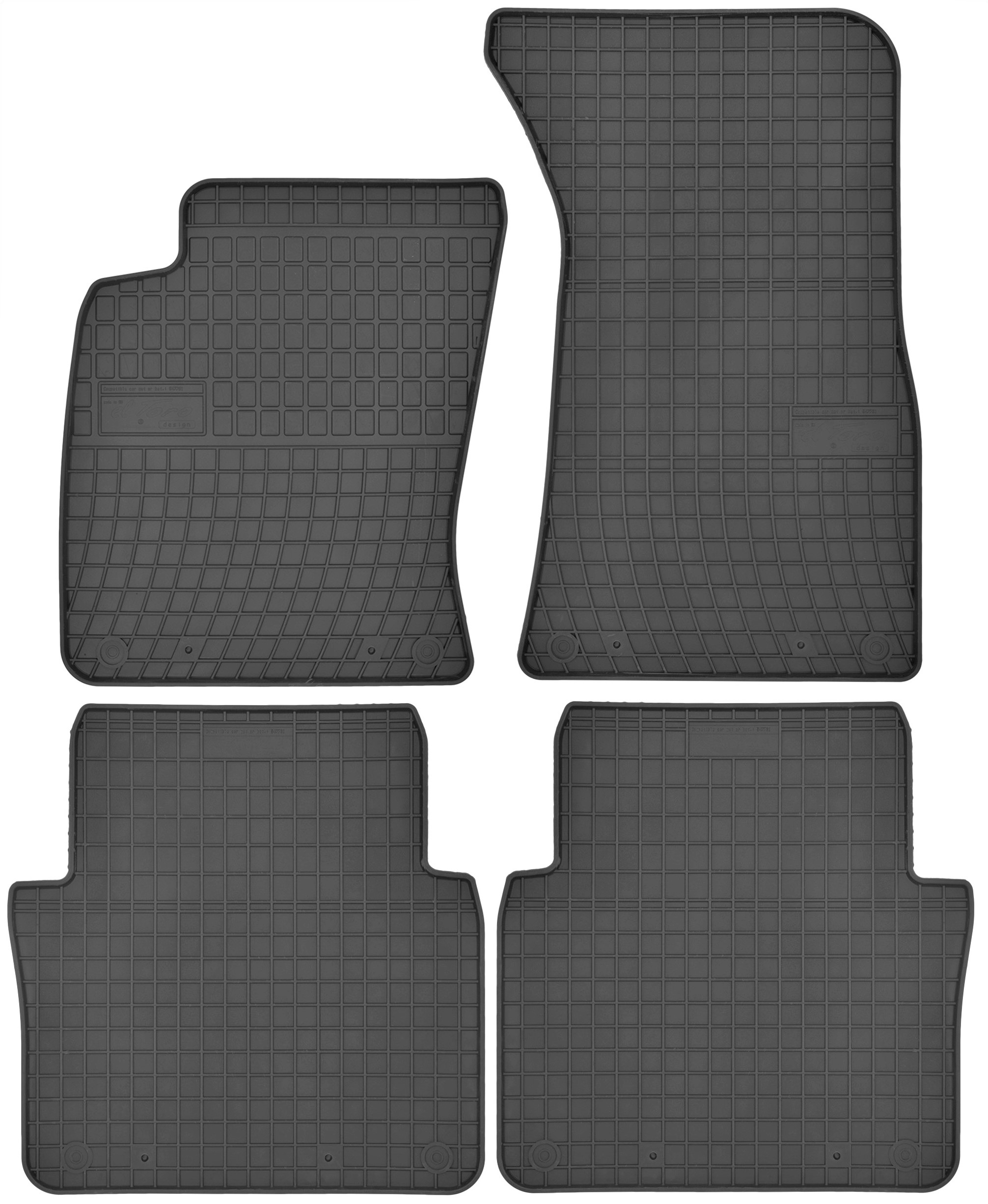 Килимки Фрогум резинові 547761 4 el.