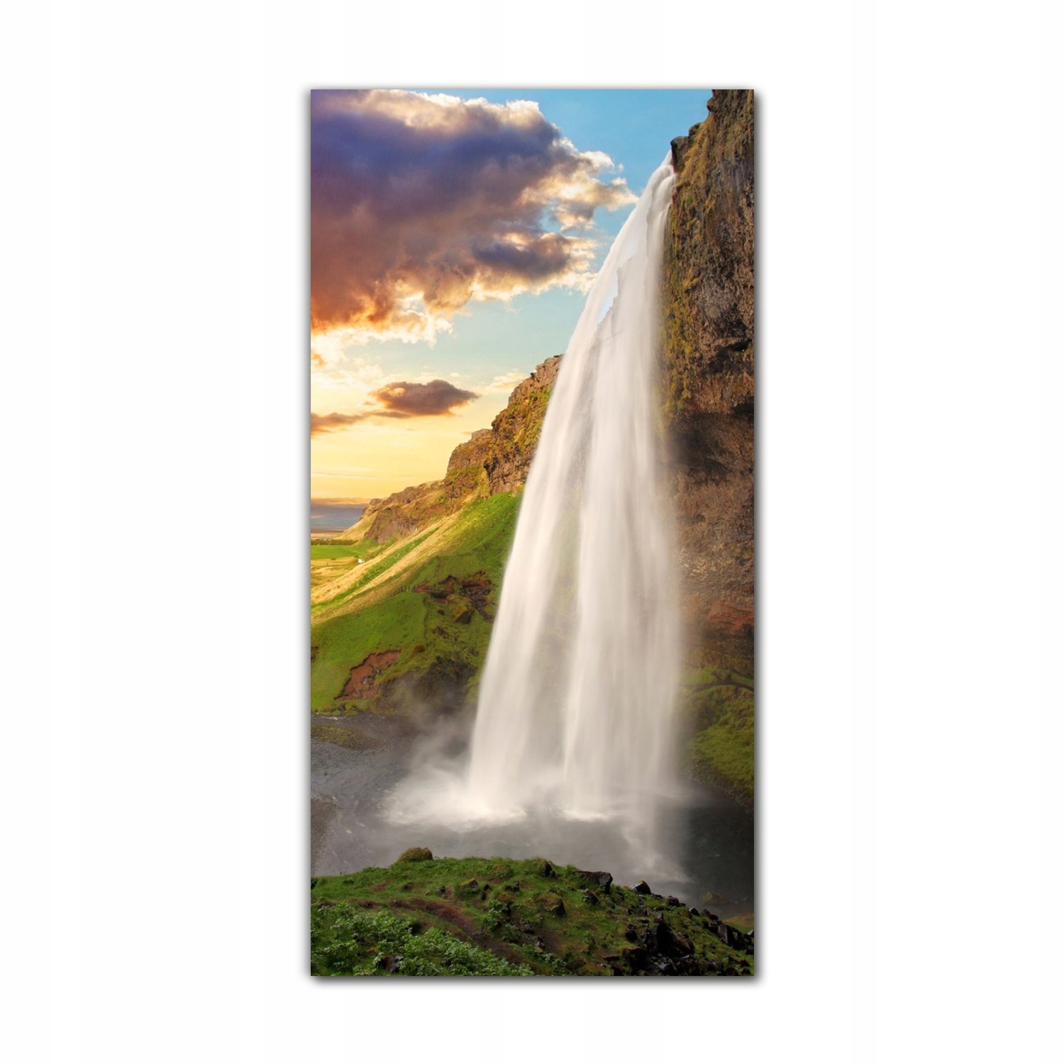 

Obraz na szkle nowoczesny 70x140 Wodospad Islandia