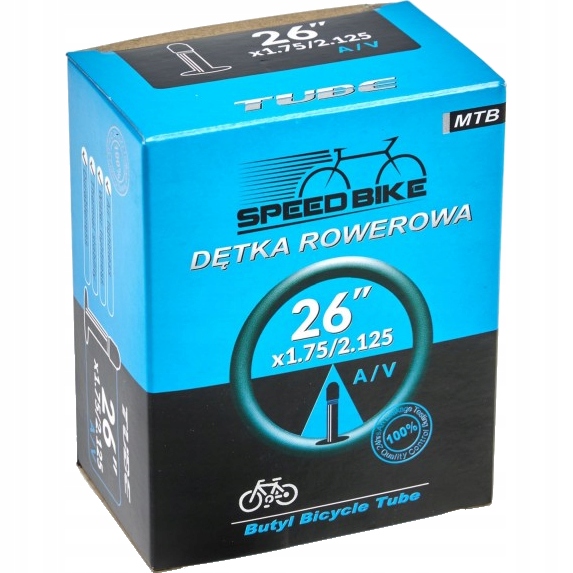 Dętka rowerowa 26" Mtb miejska SpeedBike 26x1.75/2.125 Av 47/57-559