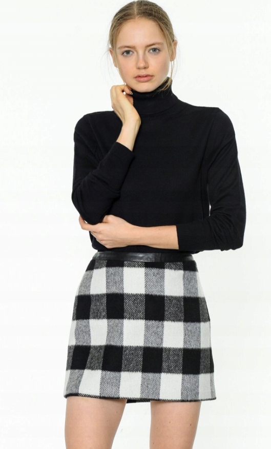 Džínová Sukně Hilfiger Denim s vlněnou kostkou, velikost S 2A3G4_B2*