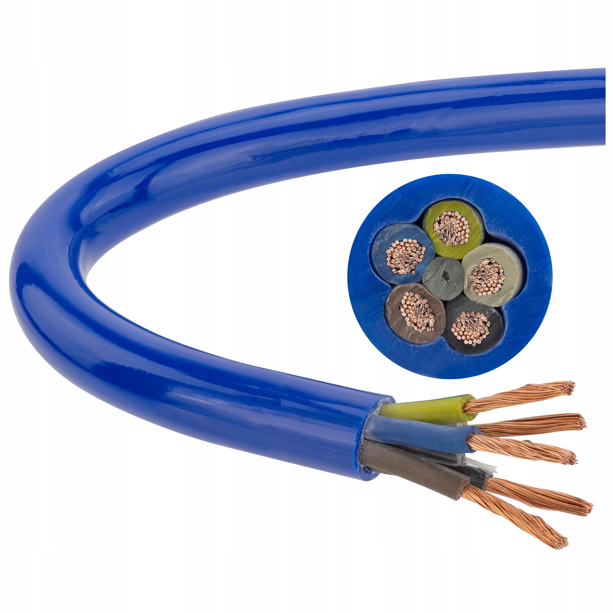 

Kabel prądowy Pur H07BQ-F poliuretan Linka 5x2,5