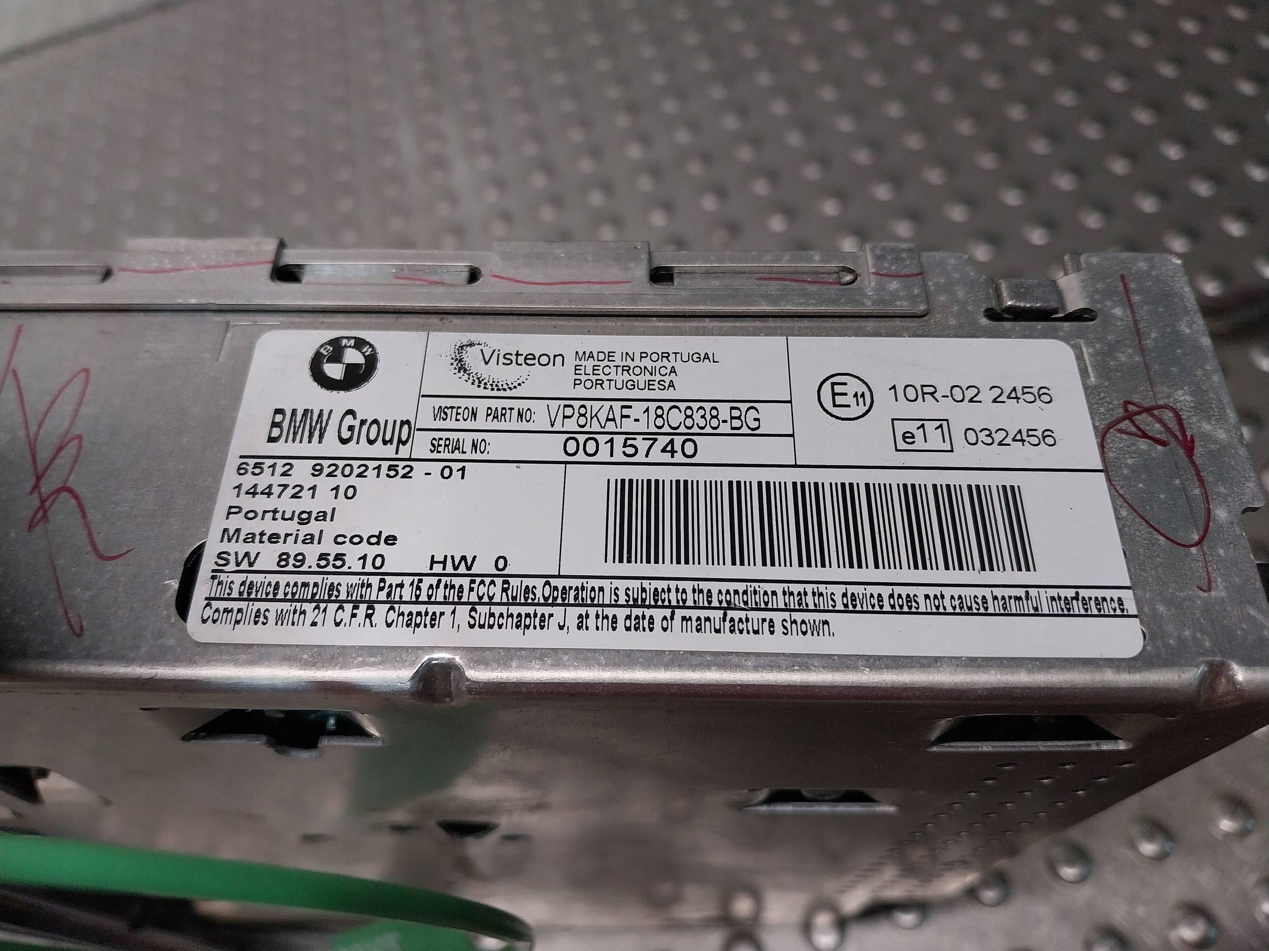RADIO CD BUSINESS 9202152 BMW E81 E84 E87 E90 E91 E92 E93