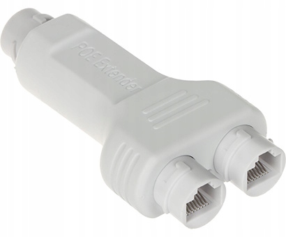 Extender Delta PoE z 2 wyjściami RJ-45 do instalacji zewnętrznej