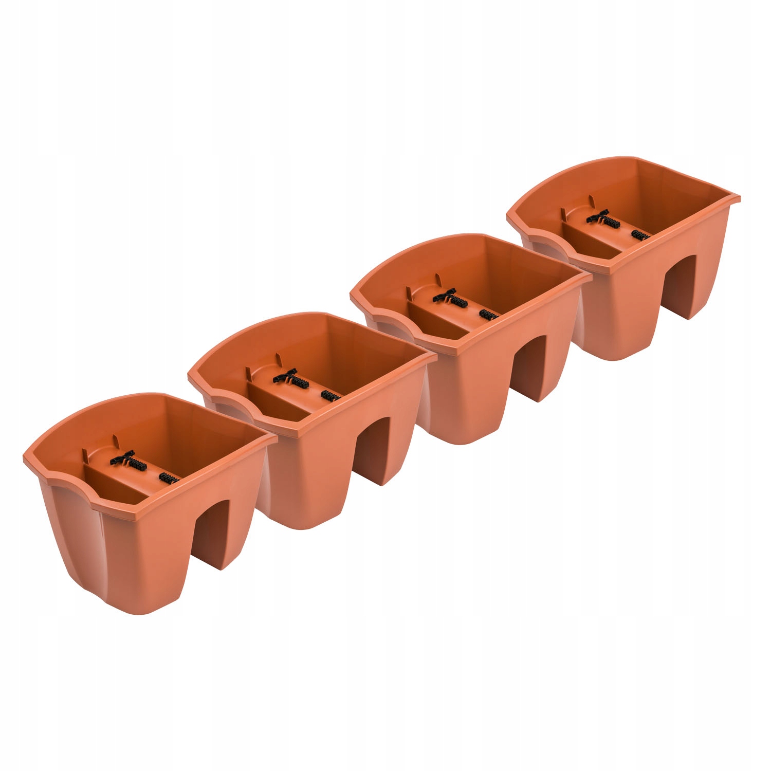 

4 szt. Doniczka balkonowa Crown DCRO240 Terakota