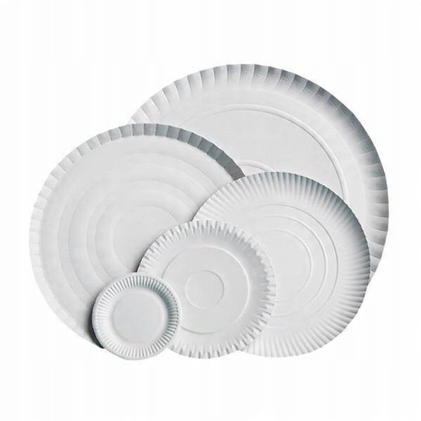 

Talerz papierowy 31cm okrągły 100 szt grill piknik