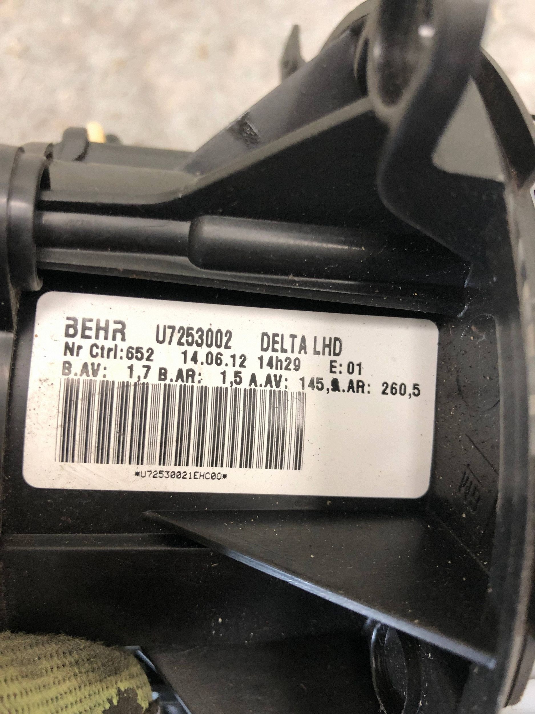 topení ventilátor OPEL ASTRA J U7253002