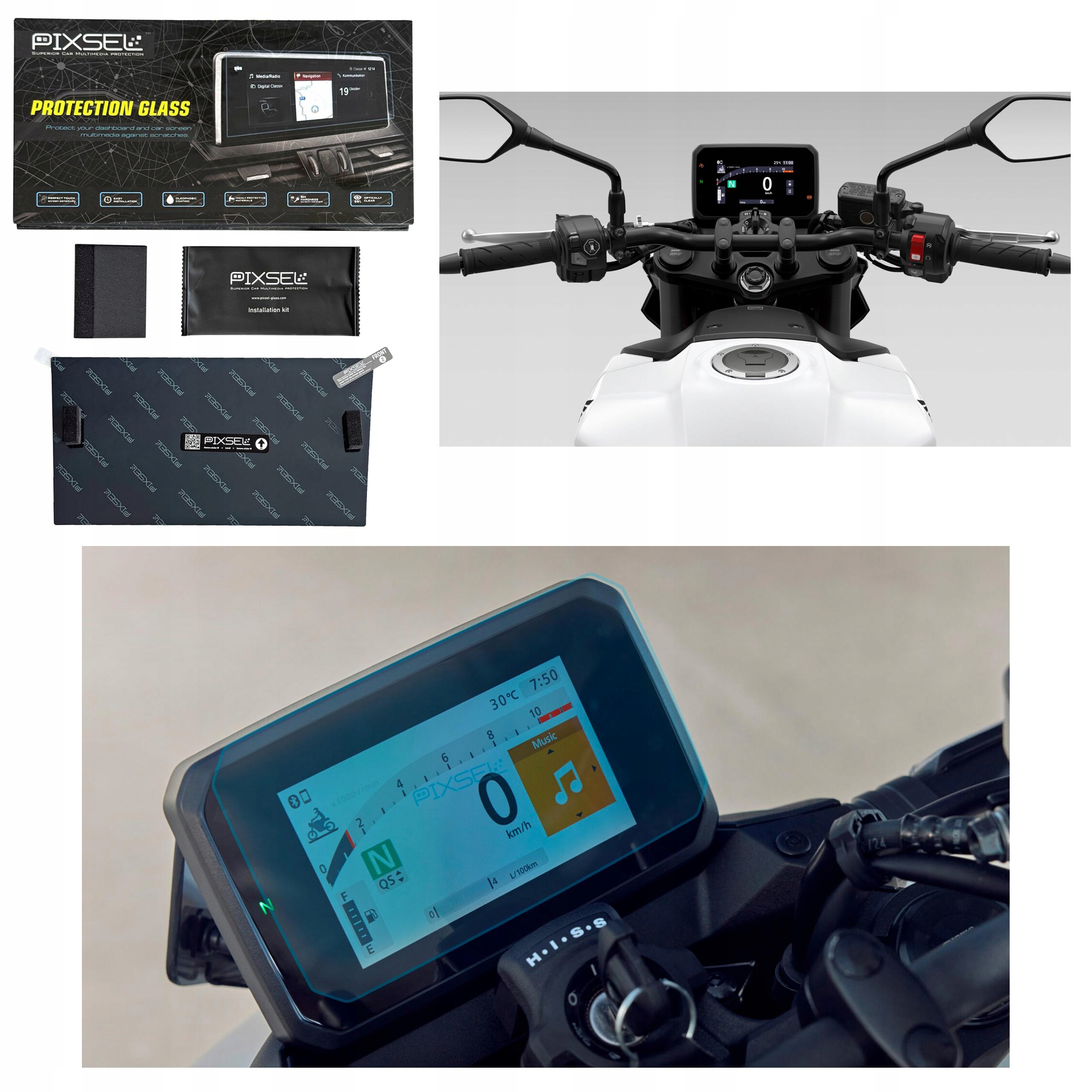 Antyodciskowe Matowe Szkło Ochronne Honda CB750 Hornet 2025- 7.1“