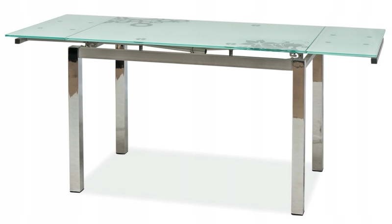 

Stół szklany rozkładany GD-017 biały