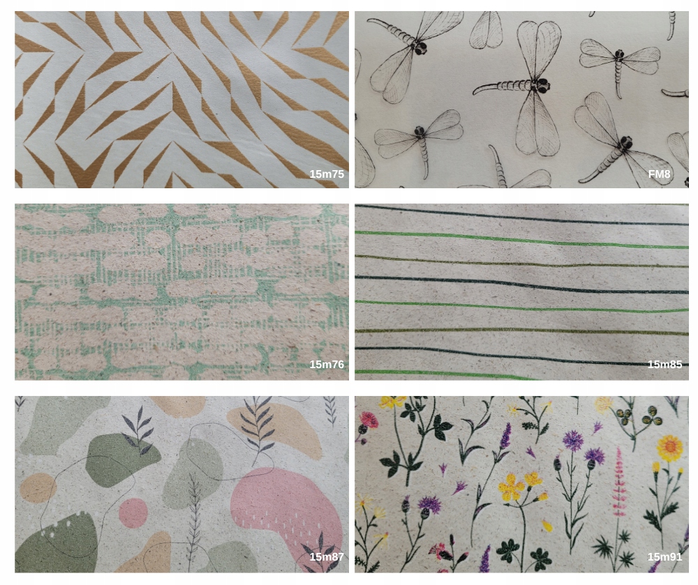 Sada balicích papírů s různými vzory 70 cm x 1,5 m 60 ks ZST82