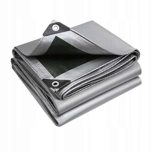 Tlustá plachta na auto Terasa pro přívěs 3x6 260g Stříbrno-černá