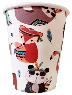 KUBECZKI URODZINOWE ZWIERZĄTKA ZOO URODZINY 6 SZT