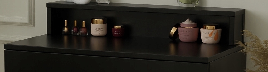 TOALETKA KONSOLA WISZĄCA LENA PLUS CZARNY MAT 75CM Marka Meblano