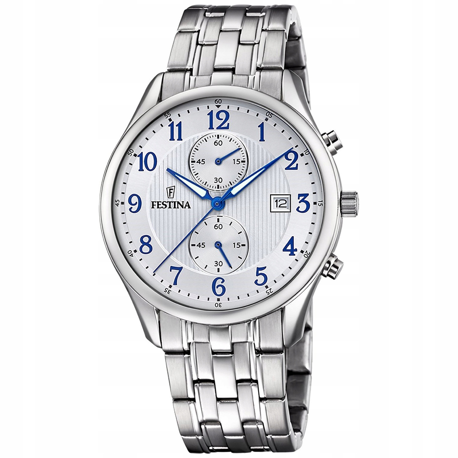 Pánské Hodinky Festina F6854-A stříbrný náramek