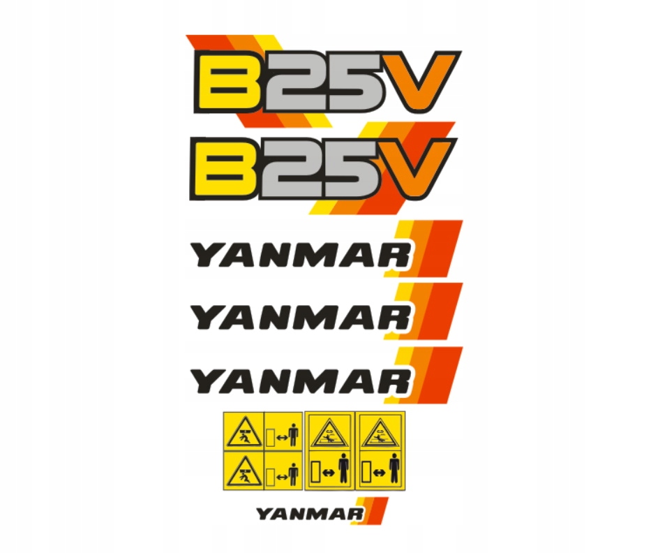 Samolepky s nálepkou Yanmar B25V