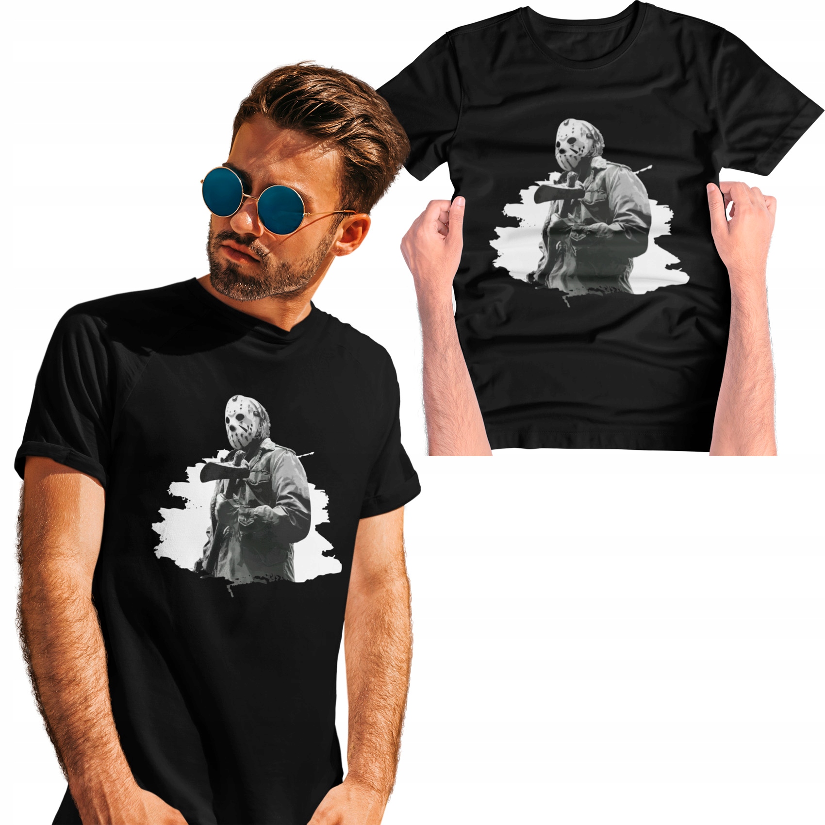 

Koszulka Męska Duży Tshirt Voorhees Piątek 13