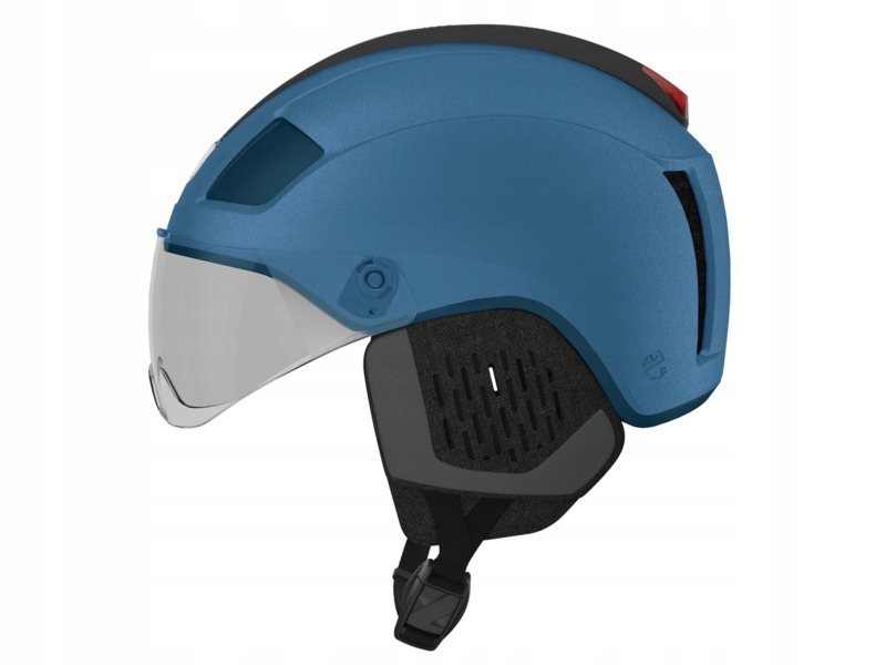 Kask rowerowy Lazer Nova KinetiCore Niebieski Miejski z lampką (rozmiar L)