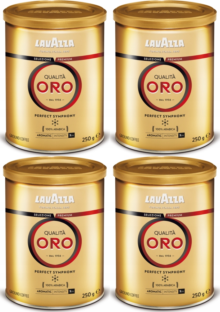 Kawa mielona Lavazza Qualita Oro puszka 250g x4