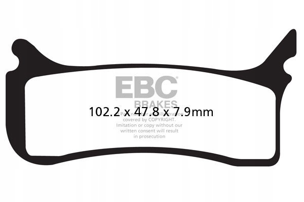 Brzdové doštičky Ebc MXS406 off-road výkonné (súprava na 1 kotúč)