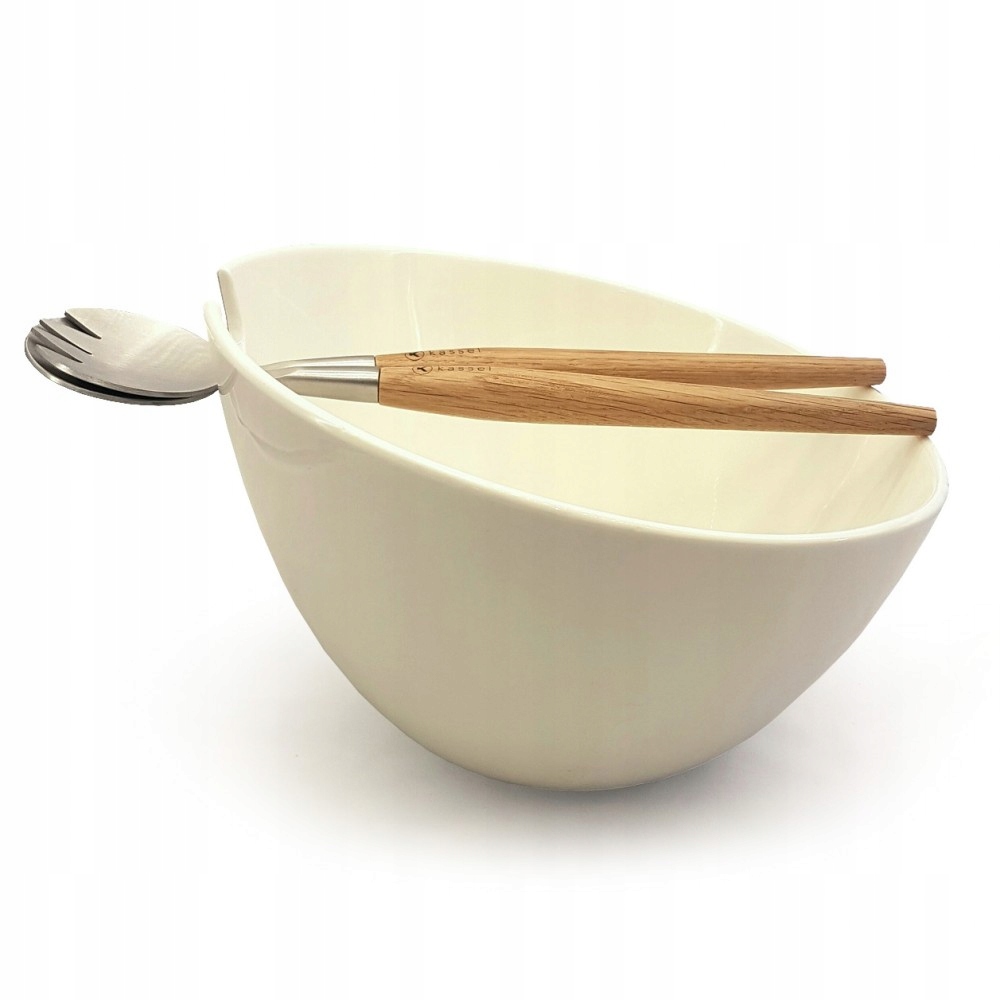 

Porcelanowa Misa Miska Sałat Sałatek Łyżka Kassel