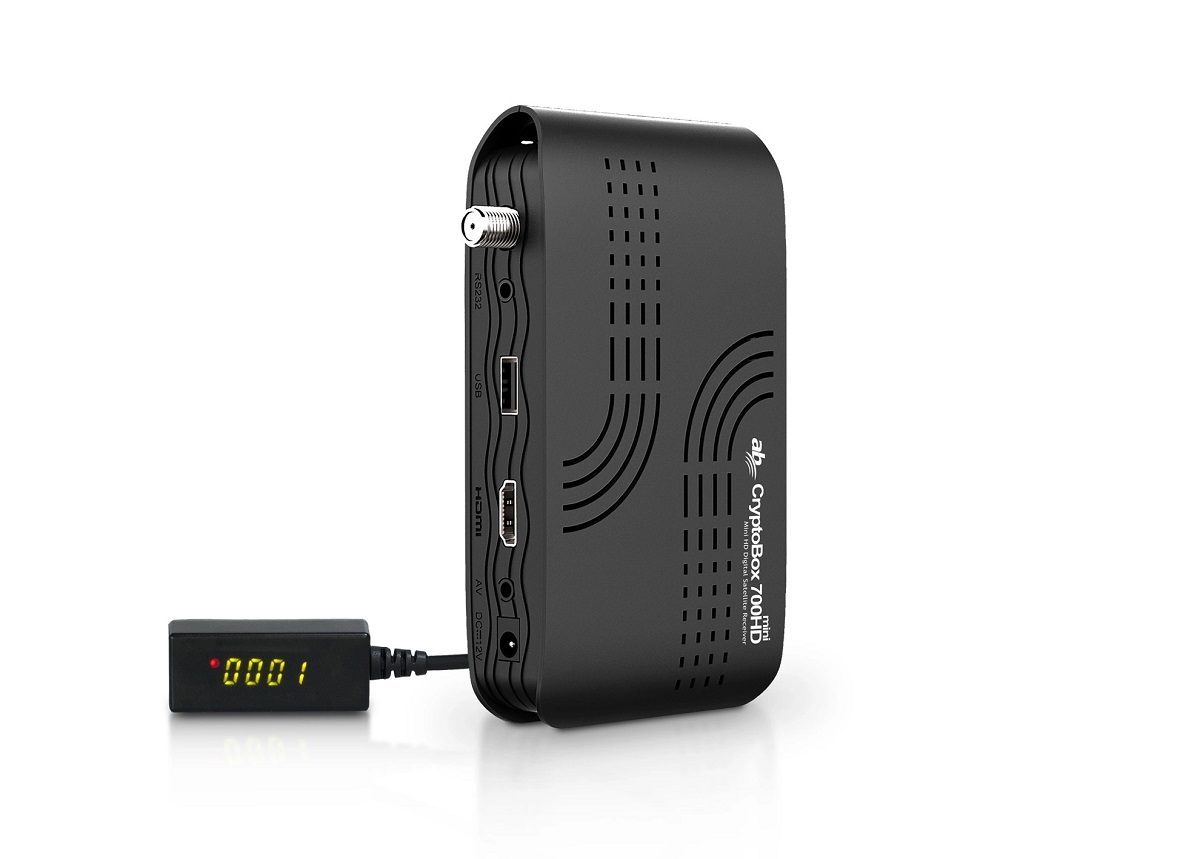 Tuner CryptoBox Ab 700HD Mini DVB-S2 FullHD H.265 Cccam Fastscan Pl