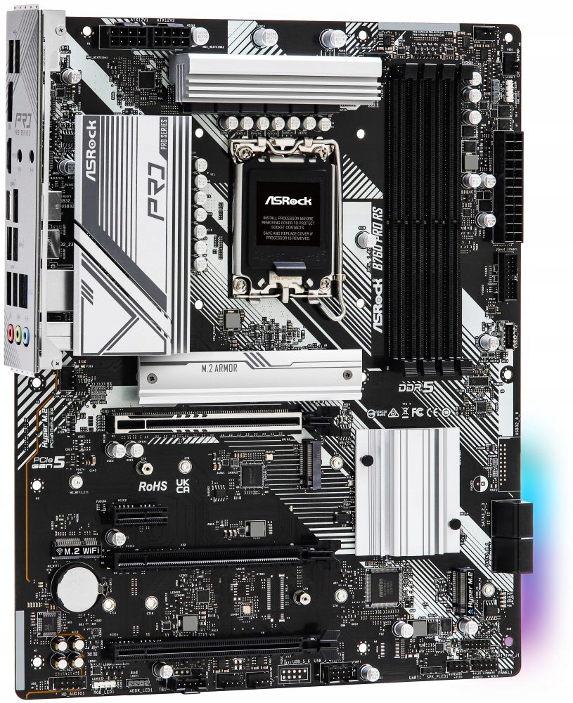 ASRock B760 Pro Rs Intel B760 LGA1700 4x DDR5 3x M.2 Hdmi Dp