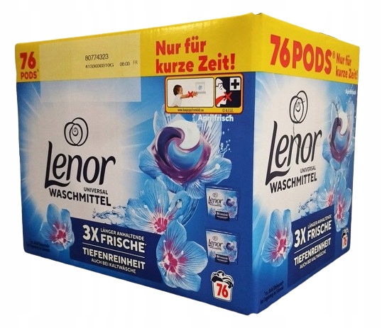 Lenor Kapsułki do prania tkanin universal 3xFrische Aprilfreh 76 sztuki