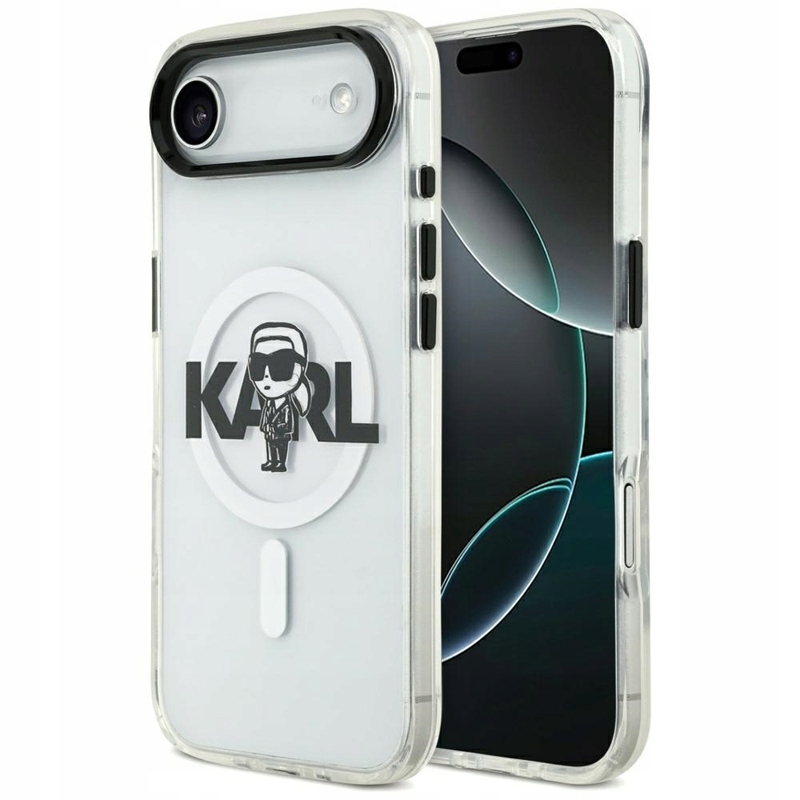 Karl Lagerfeld IML Karl Sketch Logo MagSafe Pouzdro pro iPhone Air (průhledné)