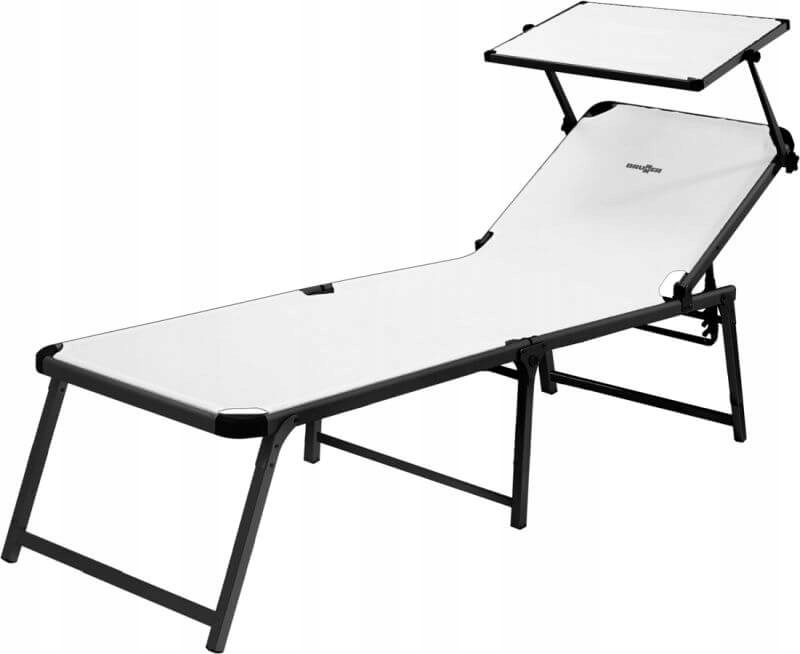 Plážová postel Marbella High bílá Brunner