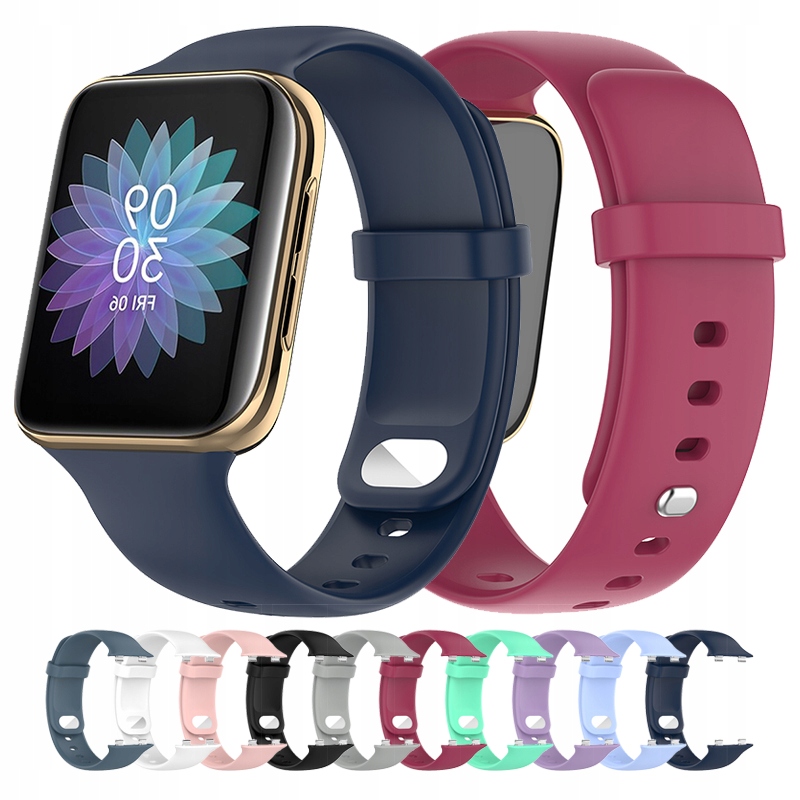 PASEK SILIKON DO ZEGARKA OPPO WATCH 46MM - KOLORY Materiał guma