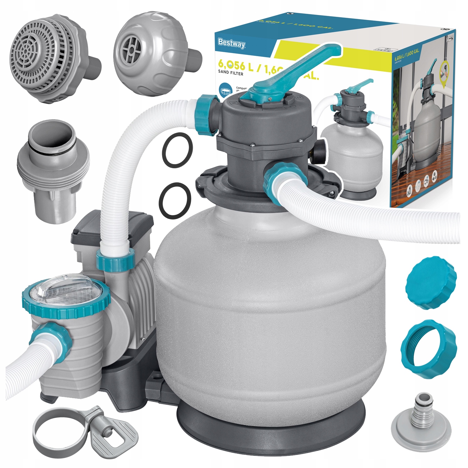 Bazénová filtračná Piesková Pumpa Filter do bazéna 6056L/h Bestway 58497
