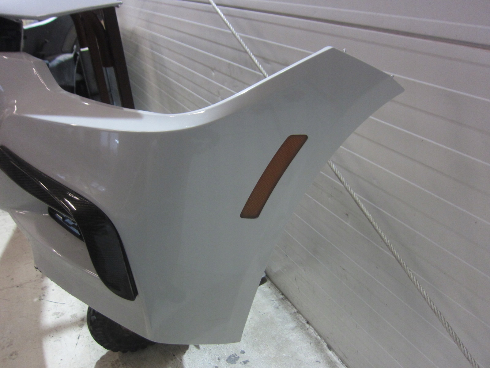 BMW 3 F30 front bumper front m-packet white A300 ALPINWEISS 51118067951