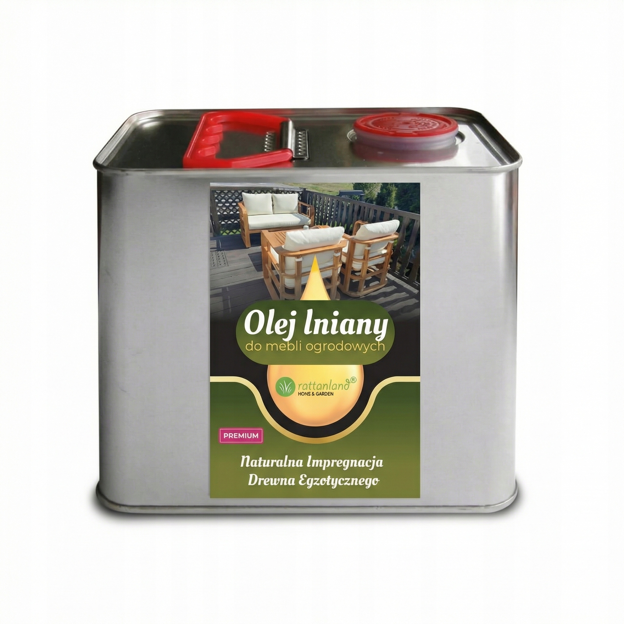 Olej na nábytek z exotického dřeva Premium 2,5L eukalyptus zahradní nábytek