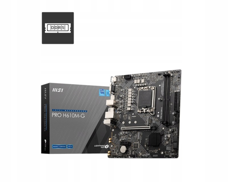 Msi Pro H610M-G/ Lga 1700/ mATX Pro H610M-G