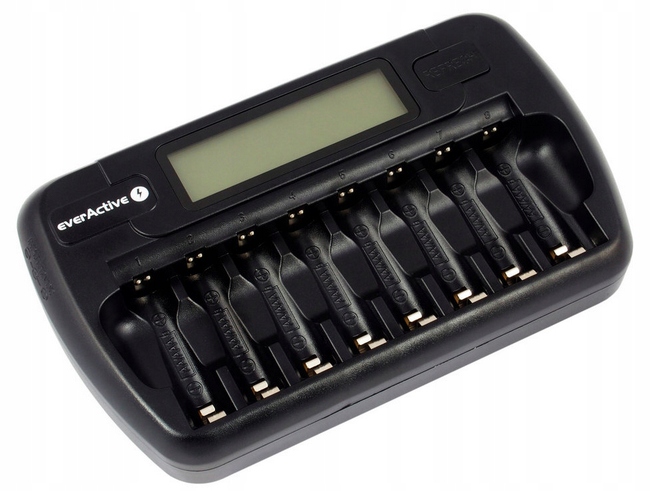 Ładowarka do 8 akumulatorków Aa Aaa everActive NC-800