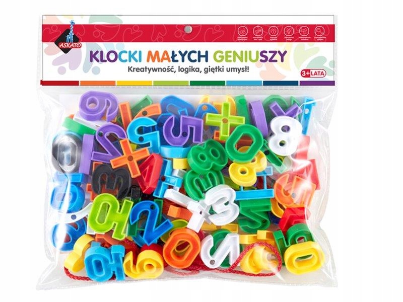 

Klocki Małych Geniuszy cyfry znaki 100 el