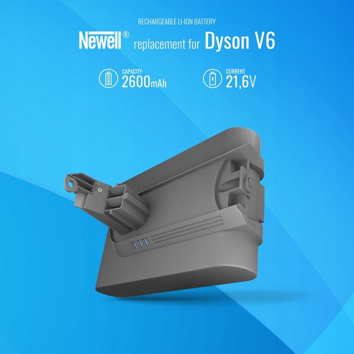 Akumulator Newell zamiennik DSV6B do Dyson SV03 Pojemność akumulatora 2600 mAh