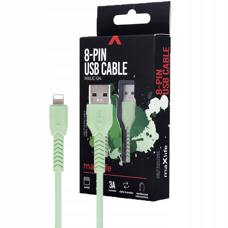

Maxlife Kabel Ładowarka 3A 1m Usb do Lightning