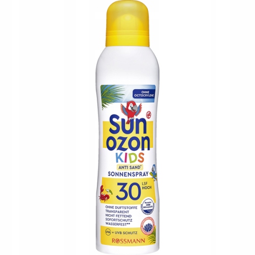 SUNOZON SPRAY PRZECIWSŁONECZNY DLA DZIECI WYSOKA OCHRONA SPF30 200ML