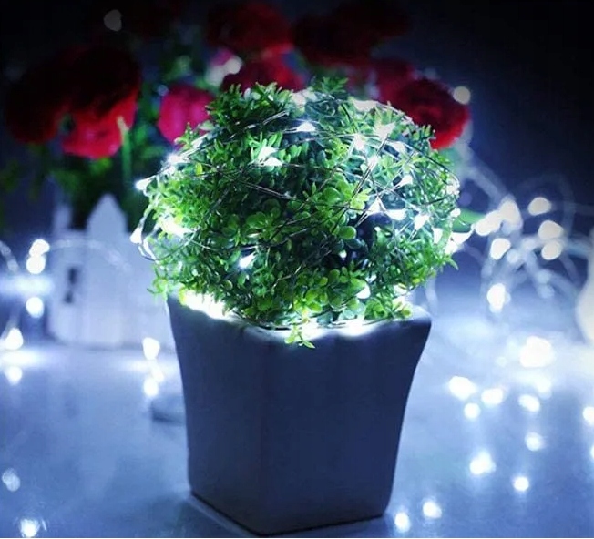 LAMPKI DRUCIKI 20 LED BATERIE BIAŁE CIEPŁE ŚWIATŁO Zastosowanie wewnątrz