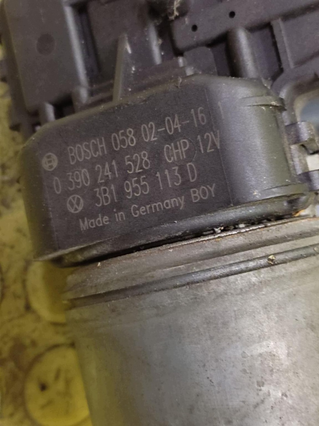 SKODA SUPERB wiper mechanism front 3B1955113D