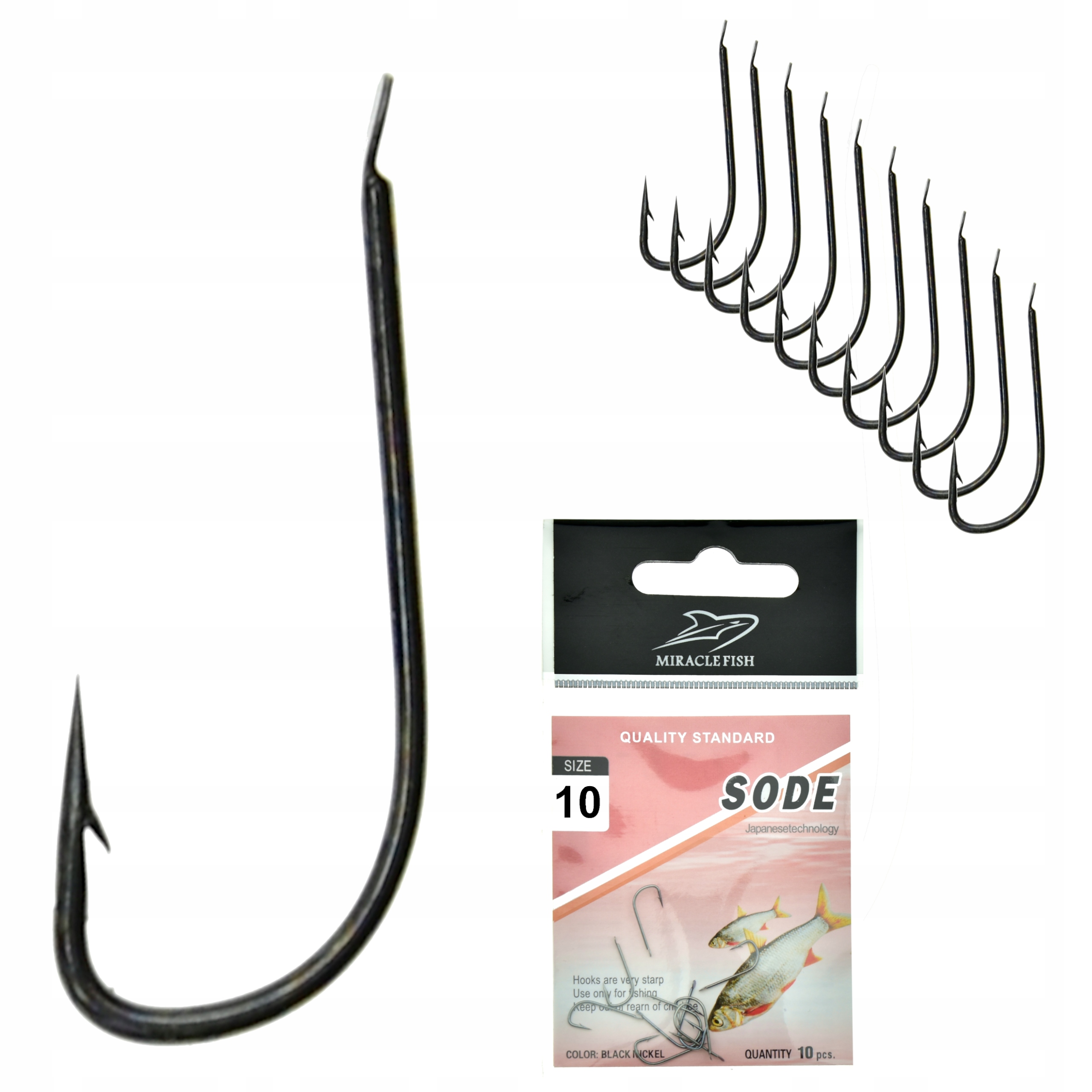 

Zestaw Haczyków Haczyki Sode z łopatką nr 10