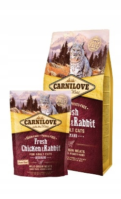 Levně Carnilove Cat Fresh Chicken & Rabbit Gourmand – kuře a králík 2 kg