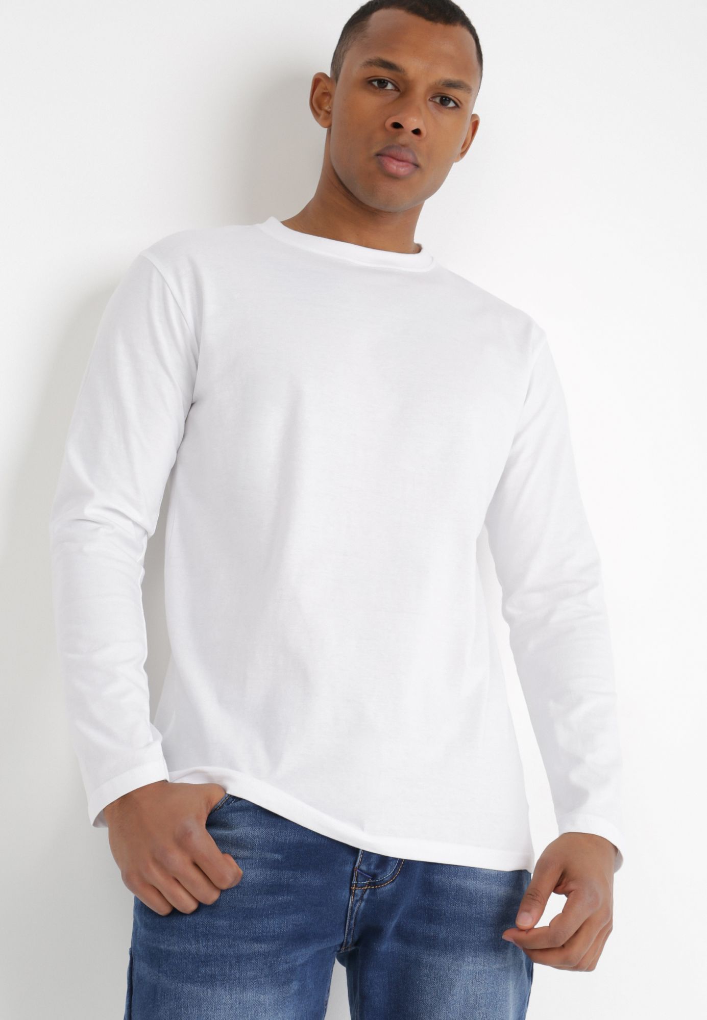 

Born2Be Biała Bluzka męska S Longsleeve